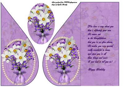 Pearl Flowers Teardrop