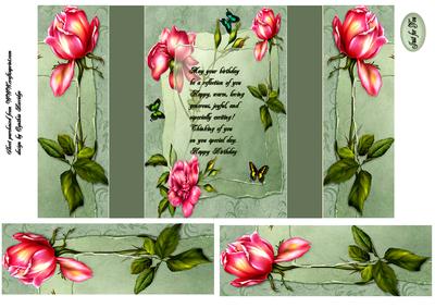 Pink Roses Book Gatefold