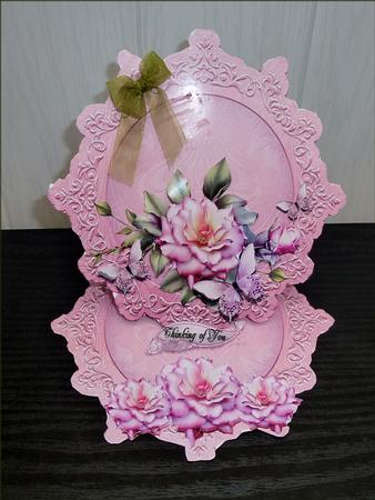 Pink Roses Fancy Easel Kit