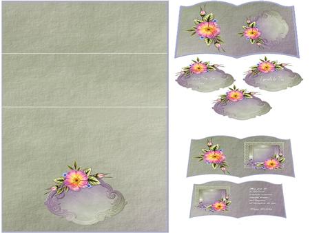 Pink Rose Easel Book Sheet