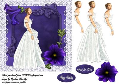 Lady in White Ball Gown