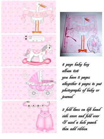 Baby Girl Album 4 Pages