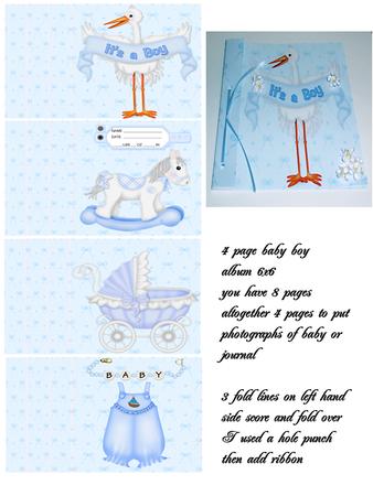 Baby Boy Album 4 Pages