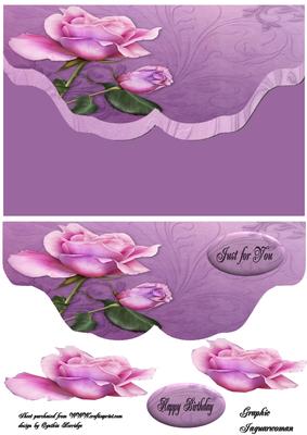 Sugar Baby Rose Envelope Card