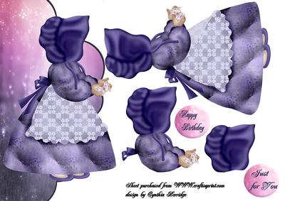 Lavender Sunbonnet Sue