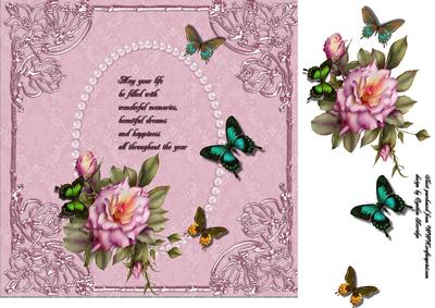 Pink Rose Frame