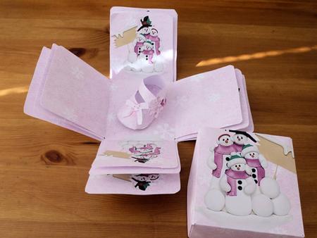 Christmas Baby Girl Exploding Box and Shoe