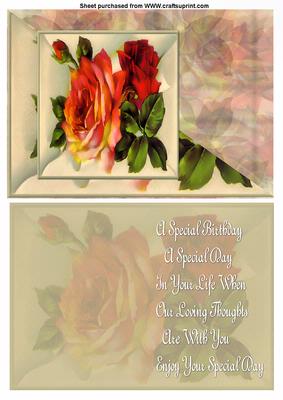 Roses Card and Insert