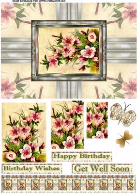 Vintage Flower Card