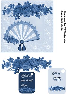 Blue Fan Card