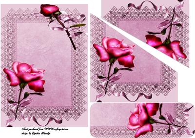 Lace and Roses Pocket Card