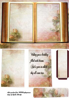 Vintage Book and Bookmark