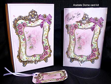 Acetate Flowers Dome Card Kit
