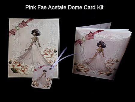 Pink Fae Dome Card Kit