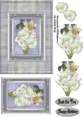 Iris and Roses