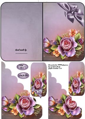 English Rose Quick Card