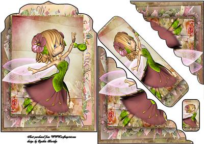 Flower Fairy Shaped Card