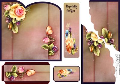 Fruit and Roses Bookmark Card