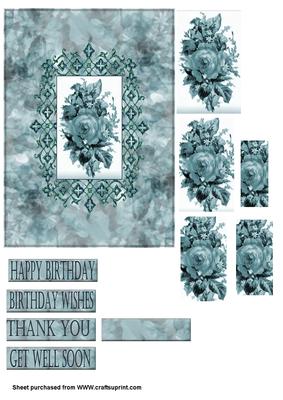 Vintage Blue Rose