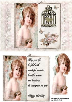 Vintage Girl A5 Book