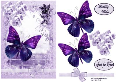 Roses and Butterflies Lavender