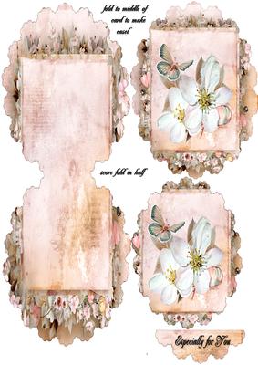 Fancy Easel Pink Flowers