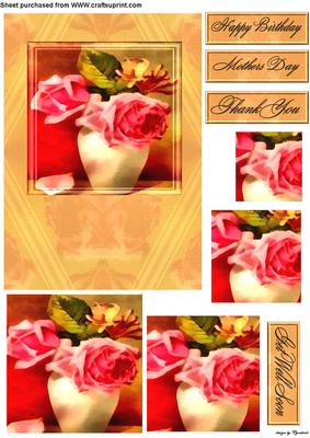 Vintage Vase and Flowers