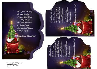 Christmas Cup Cake Mum and Dad