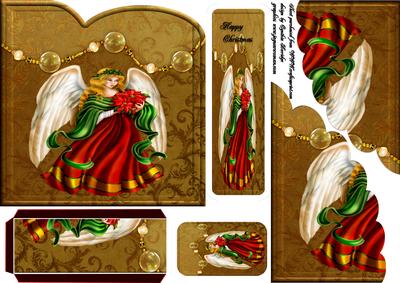 Christmas Angel Bookmark Card