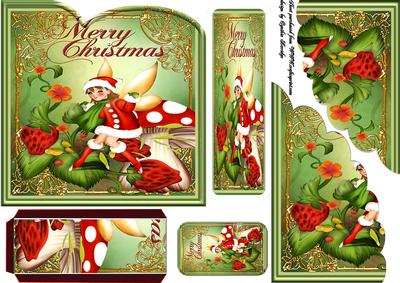 Christmas Fae Bookmark Card