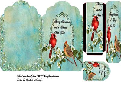 Christmas Quick Card Birds