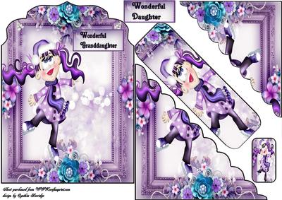 Christmas Girl Shaped Card