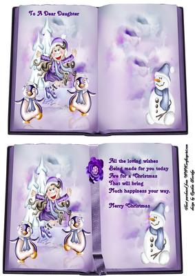 Christmas Girl Skating Book