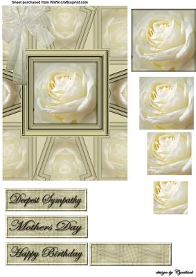 White Rose Card