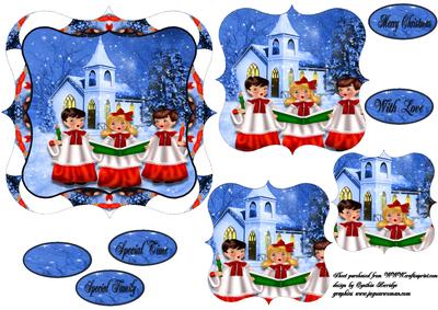Christmas Carol Singers Topper