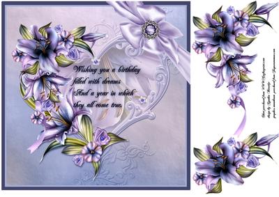 Winter Flowers Verse Card