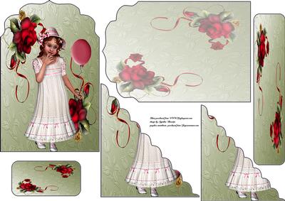 6x4 Card Insert Bookmark Girl