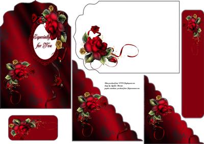 6x4 Drama Rose Card