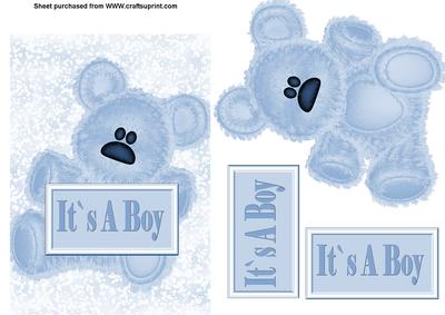 Its a Boy New Baby Card
