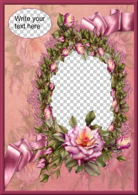 Pink Rose Cup Card