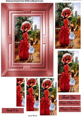 Vintage Mother and Daughter