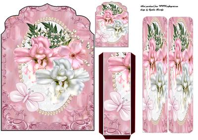 Pink and White Bookmark Card