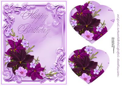 Lavender Purple Card