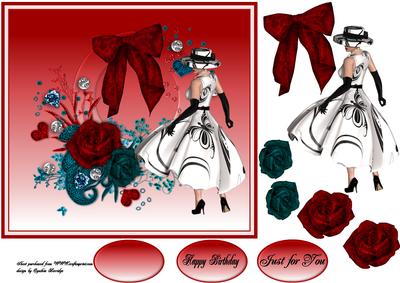 Red Roses Lady