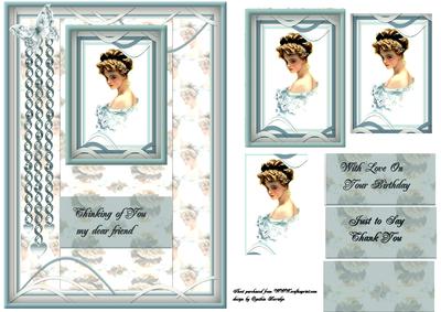 Vintage Lady Blue