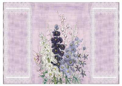 Blue Flowers Gate Fold Card