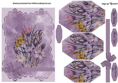 Lilac Flower Card