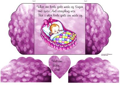Scallop Gatefold Baby Girl