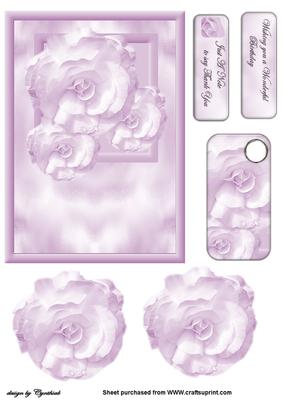 Pink Roses Decoupage