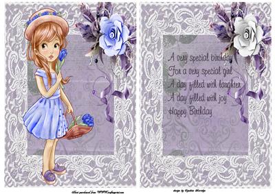 Tulips and Lace Card and Insert